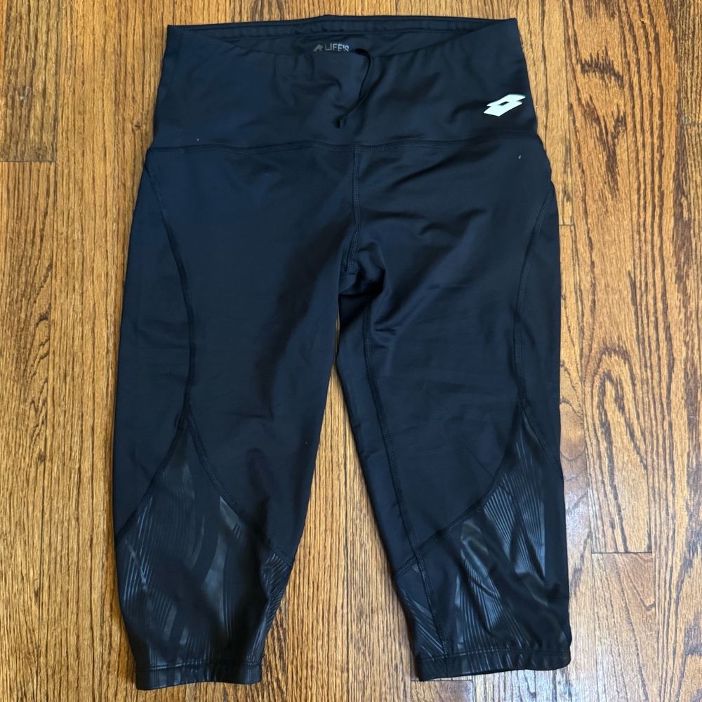 Lotto Black Mid Length Leggings